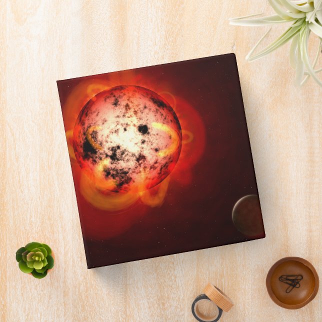 Classeur Red Nwarf Star Orbité Par Une Hypothétique Exoplan (In Situ)