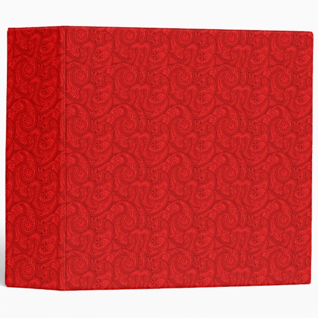 Classeur Red Paisley (Devant/Côté)
