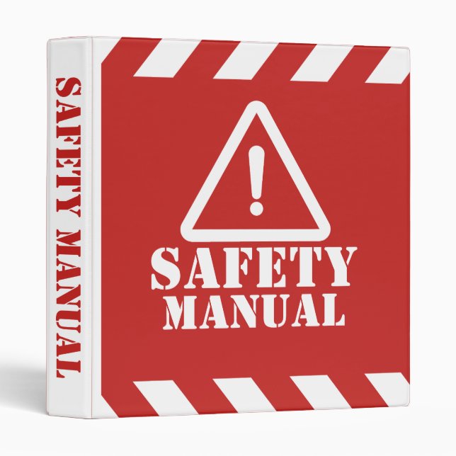 Classeur Red Safety Manual (Devant/Côté)