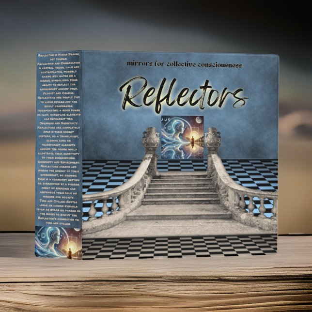 Classeur Reflector Human Design Checkerboard Blue Organizer (Créateur téléchargé)