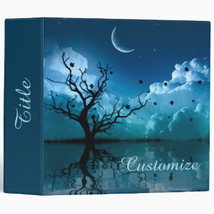 Classeur Réflexions sur la lune Pittoresque Sky de nuit Cla