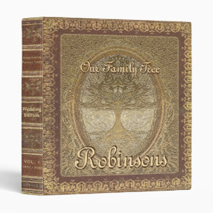 Classeur Regard antique de livre de l'arbre généalogique