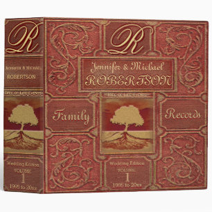 Classeur Regard en cuir antique fait sur commande de livre