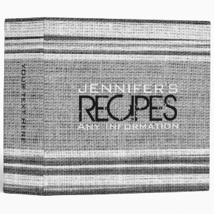 Classeur Regard moderne gris de tissu de toile de jute