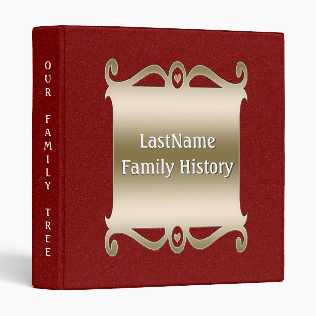 Classeur Regard rouge fait sur commande de parties (Devant/Côté)