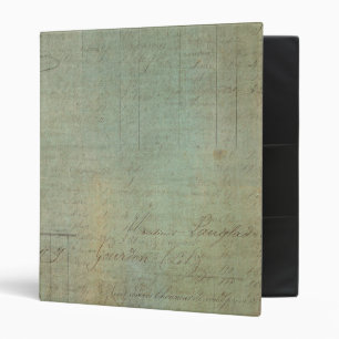Classeur Registre bleu vintage