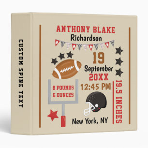 Classeur Registre de statistiques de naissance de bébé garç