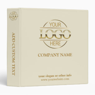 Classeur Registres d'entreprise personnalisés Logo personna
