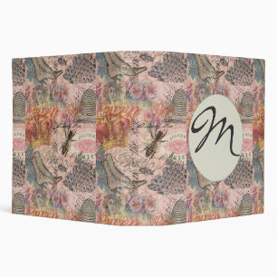 Classeur Reine Abeille Vintage Beau Collage