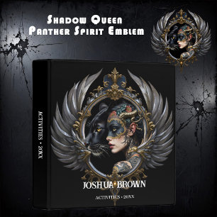 Classeur Reine de l'Ombre – Emblème de l'Esprit Panthère.
