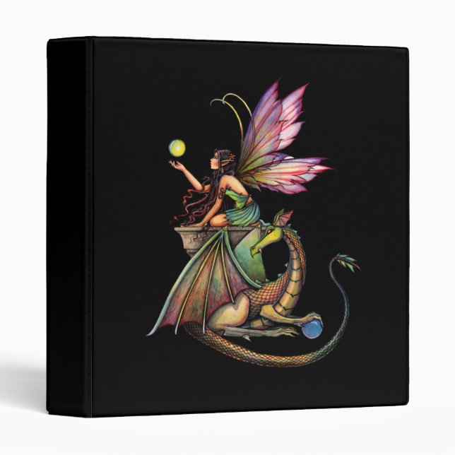Classeur Relieur de fée dragon par Molly Harrison (Devant/Côté)