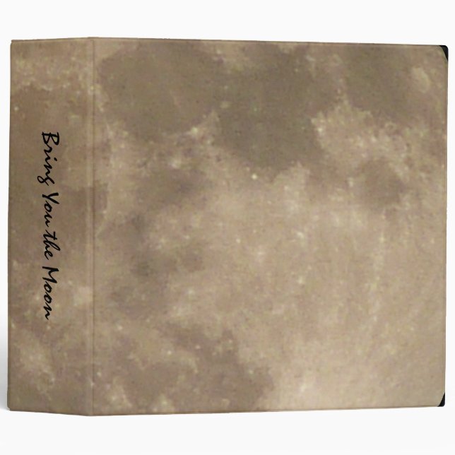 Classeur Relieur de lune Relieur de livre de pleine lune Ca (Devant/Côté)
