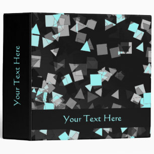 Classeur Relieur personnalisé Confetti Aqua