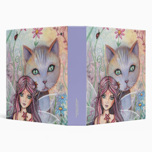 Classeur Relieuse fée et chat par Molly Harrison