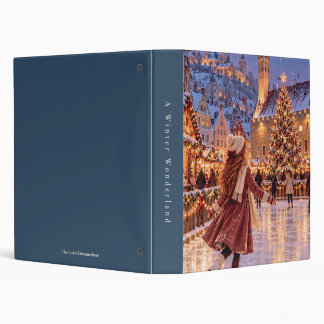 Classeur Relieuse personnalisée à 3 anneaux Noël Tallinn Pa