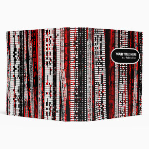 Classeur Relique numérique - noir, blanc et rouge (2,0 po)