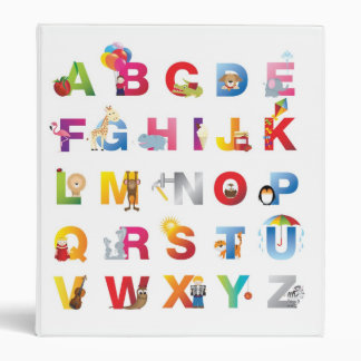 Classeur reliure à anneaux d'alphabet