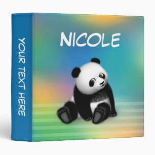 Classeur Reliure à anneaux de la fève 3 de fève de panda