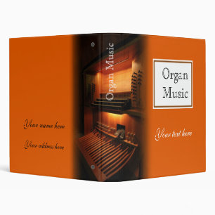 Classeur Reliure à anneaux de musique d'orgue - Avery 1