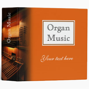 Classeur Reliure à anneaux de musique d'orgue - signature