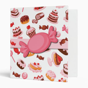 Classeur Reliure à anneaux douce rose d'Avery de desserts