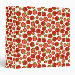 Classeur Reliure à anneaux du rouge trois de fraise