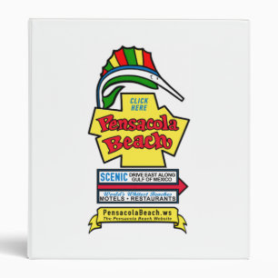 Classeur Reliure à anneaux du signe 3 de plage de Pensacol
