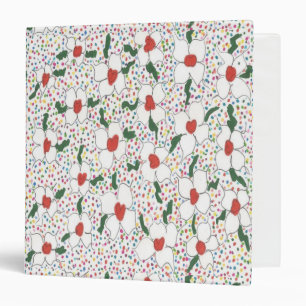 Classeur Reliure à anneaux florale classique du motif trois