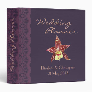 Classeur Reliure à anneaux noire du wedding planner 3 d'art