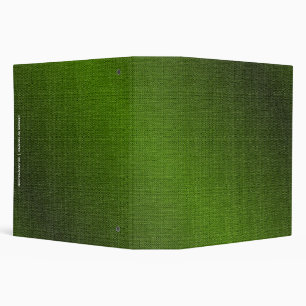 Classeur Reliure à anneaux verte du regard 3 de toile de