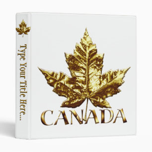Classeur Reliure Canada Or Personnalisé Reliure de Souvenir