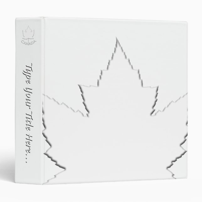 Classeur Reliure Canada Reliure souvenir personnalisée du C (Devant/Côté)