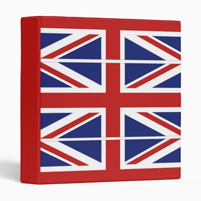 Classeur Reliure d'Union Jack (Devant/Côté)
