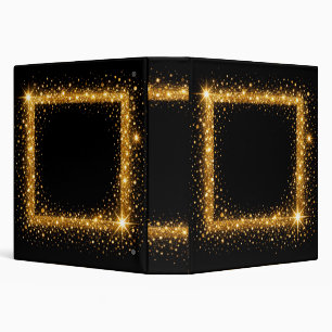 Classeur Reliure Or Noir Entreprise, Luxe Élégance Moderne