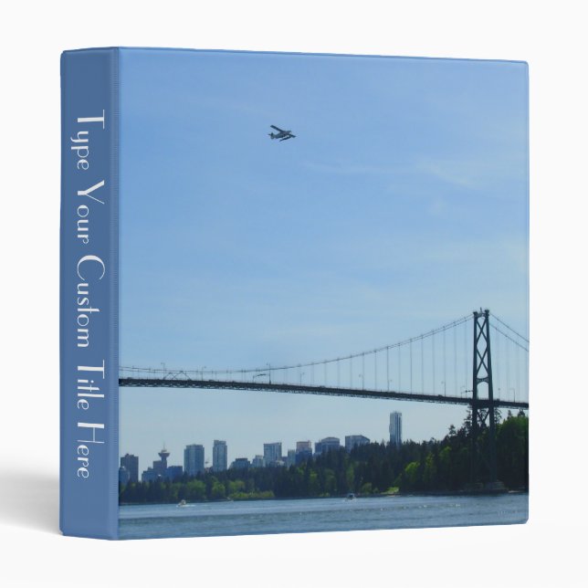 Classeur Reliure personnalisée de monument de Vancouver Rel (Devant/Côté)