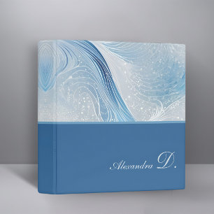 Classeur Reliure personnalisée dégradé bleu iridescent de l