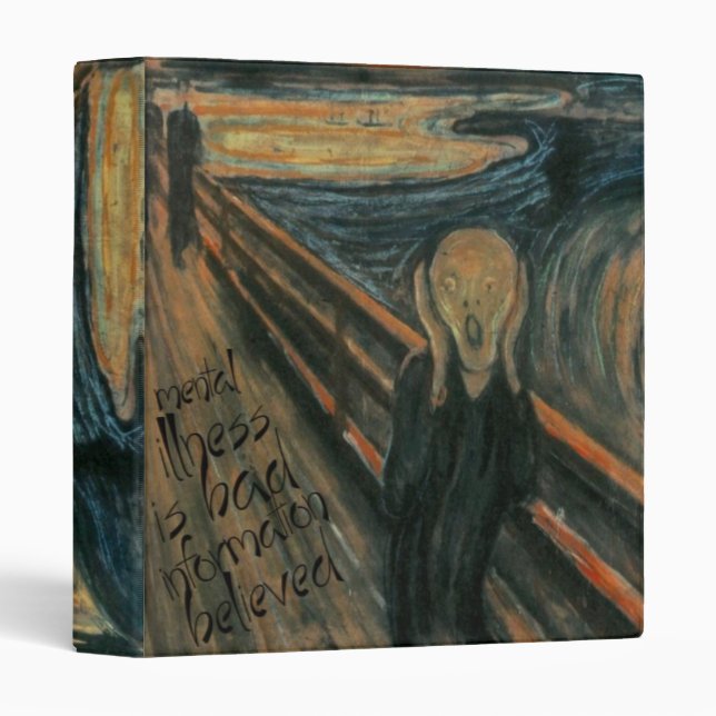 Classeur Remake mental de Gogh : Le cri perçant par Edvard (Devant/Côté)