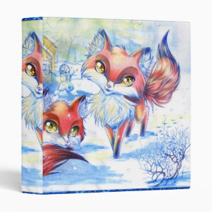 Classeur Renards d'hiver