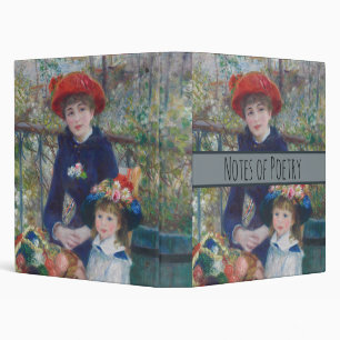 Classeur Renoir Deux Sœurs Terrasse Impressionnisme Françai