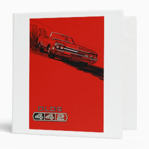 Classeur reproduction d'affiche 1964 Oldsmobile 442