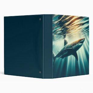 Classeur Requin dans la mer bleue profonde & soleil