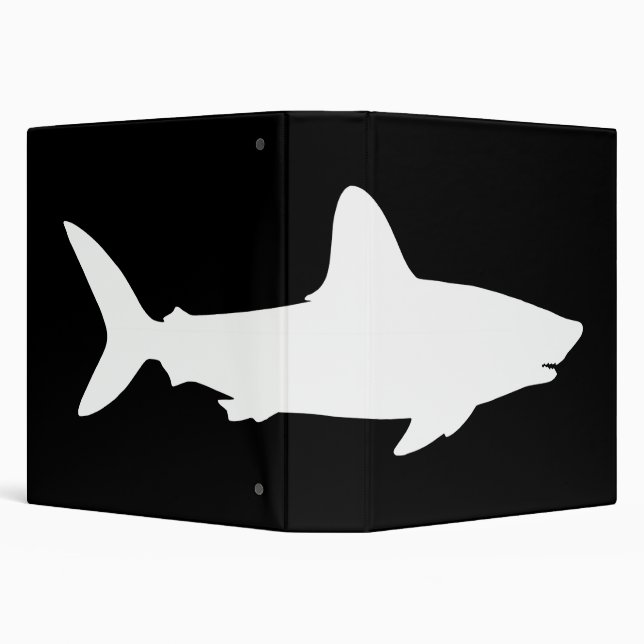 Classeur Requin noir et blanc (Arrière-plan)