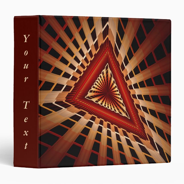 Classeur Réseau Imaginaire 3D Texte graphique fractal moder (Devant/Côté)