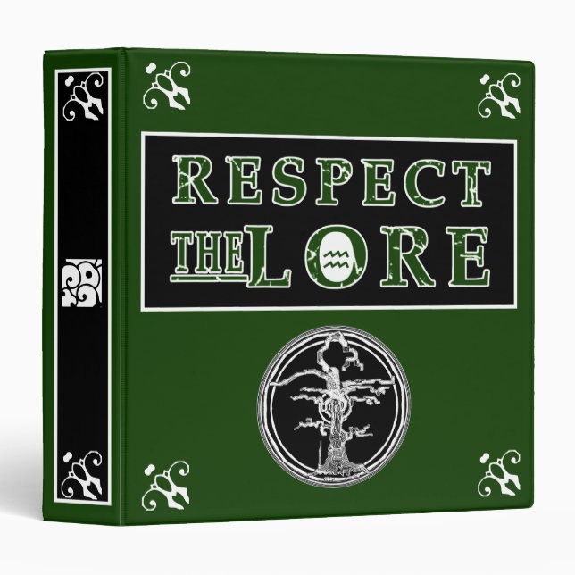 Classeur Respecter la lore (Devant/Côté)