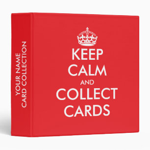 Classeur Restez calme et collectionnez les cartes reliure p