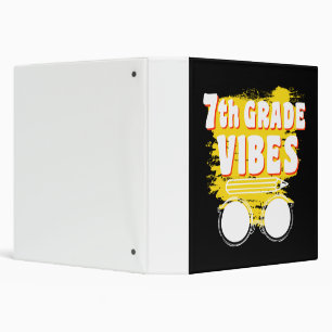 Classeur Retour à l'école T-shirt 7e année Vibes Enfant pre