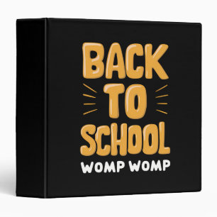 Classeur Retour à l'école Womp Womp Professeur
