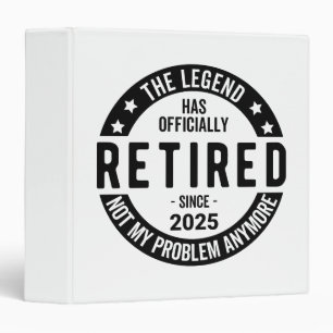 Classeur Retraité 2025 Plus mon problème - Retraite