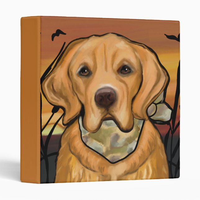 CLASSEUR RETRIEVER DORÉ (Devant/Côté)
