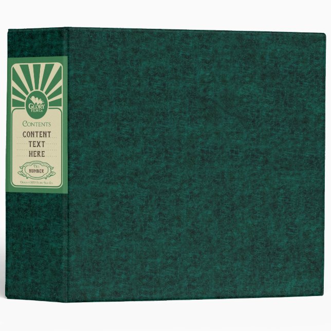 Classeur rétro 2" (années 1930 à 1950) (Devant/Côté)